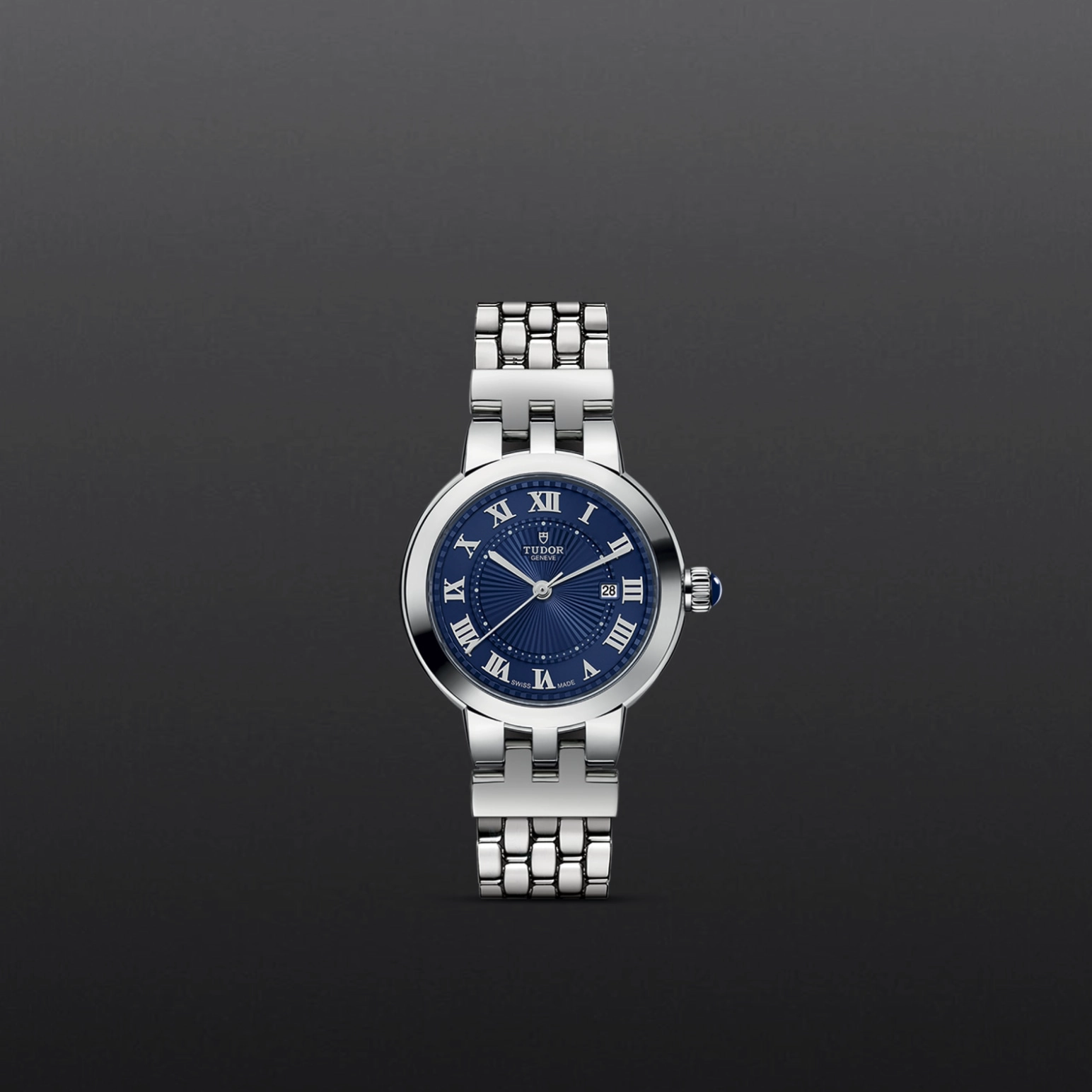 TUDOR玫瑰系列Clair de Rose磨光钢表壳，直径30毫米 - M35500-0009 at Cortina Watch Singapore