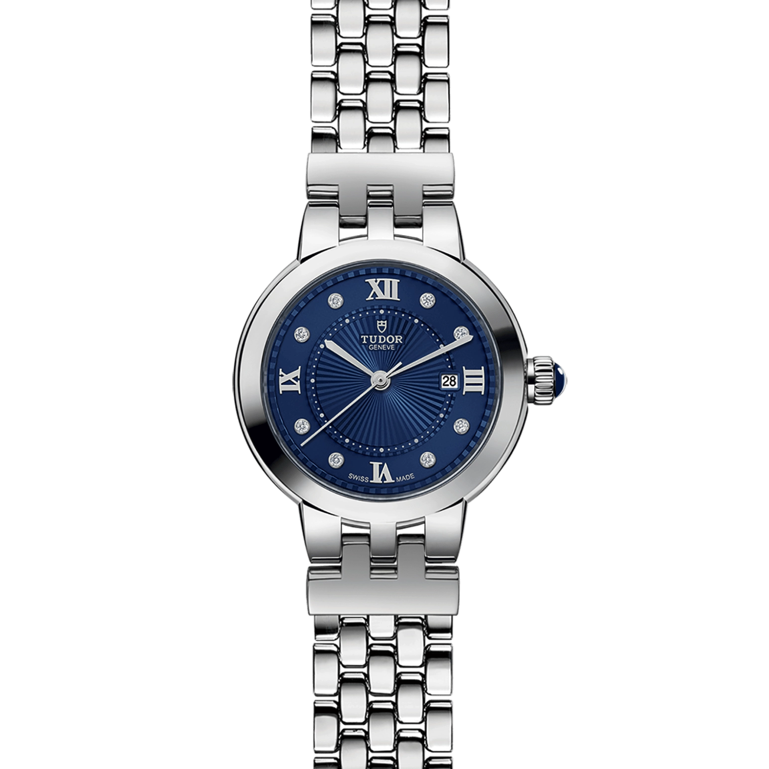TUDOR玫瑰系列Clair de Rose磨光钢表壳，直径30毫米 - M35500-0010 at Cortina Watch Singapore