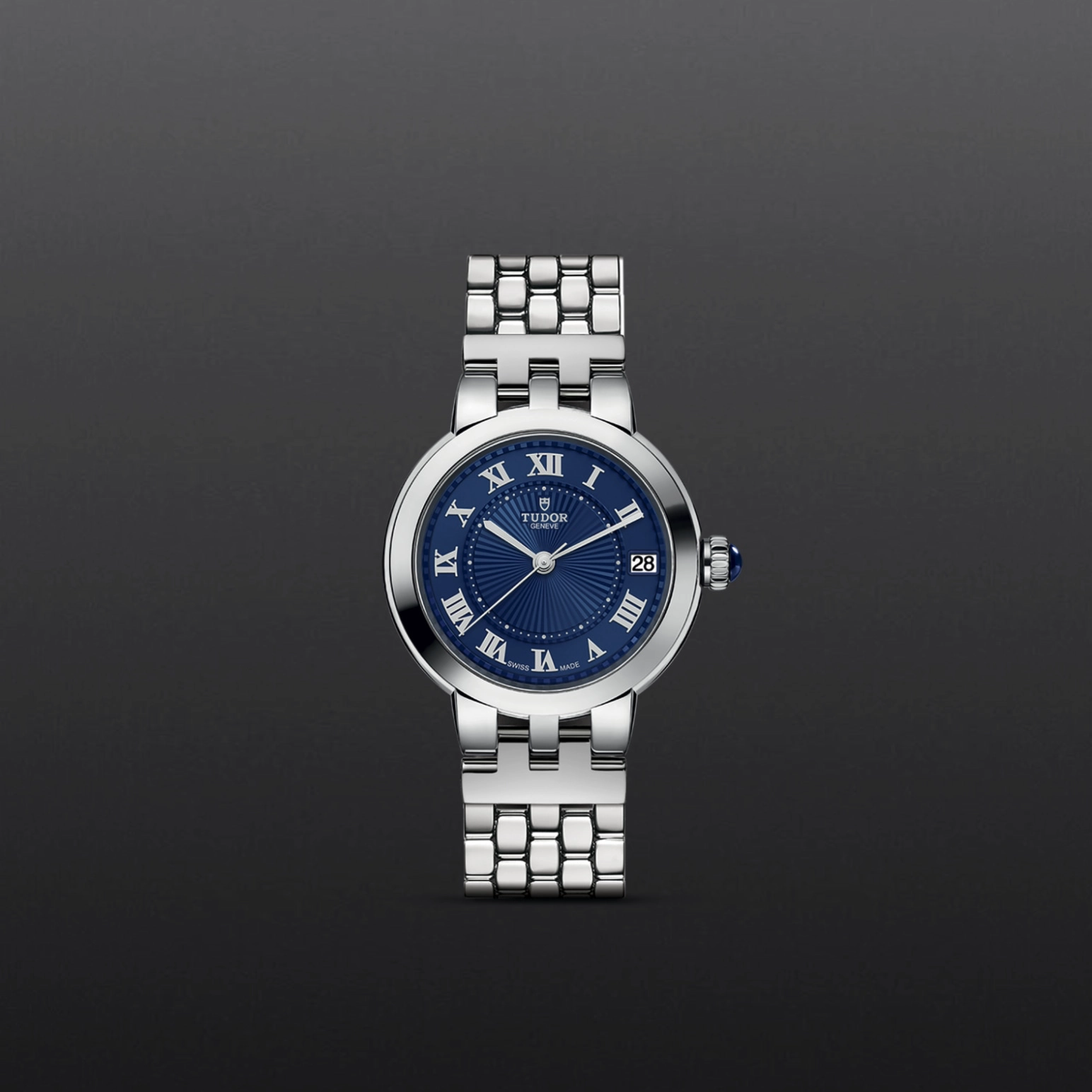 TUDOR玫瑰系列Clair de Rose磨光钢表壳，直径34毫米 - M35800-0009 at Cortina Watch Singapore