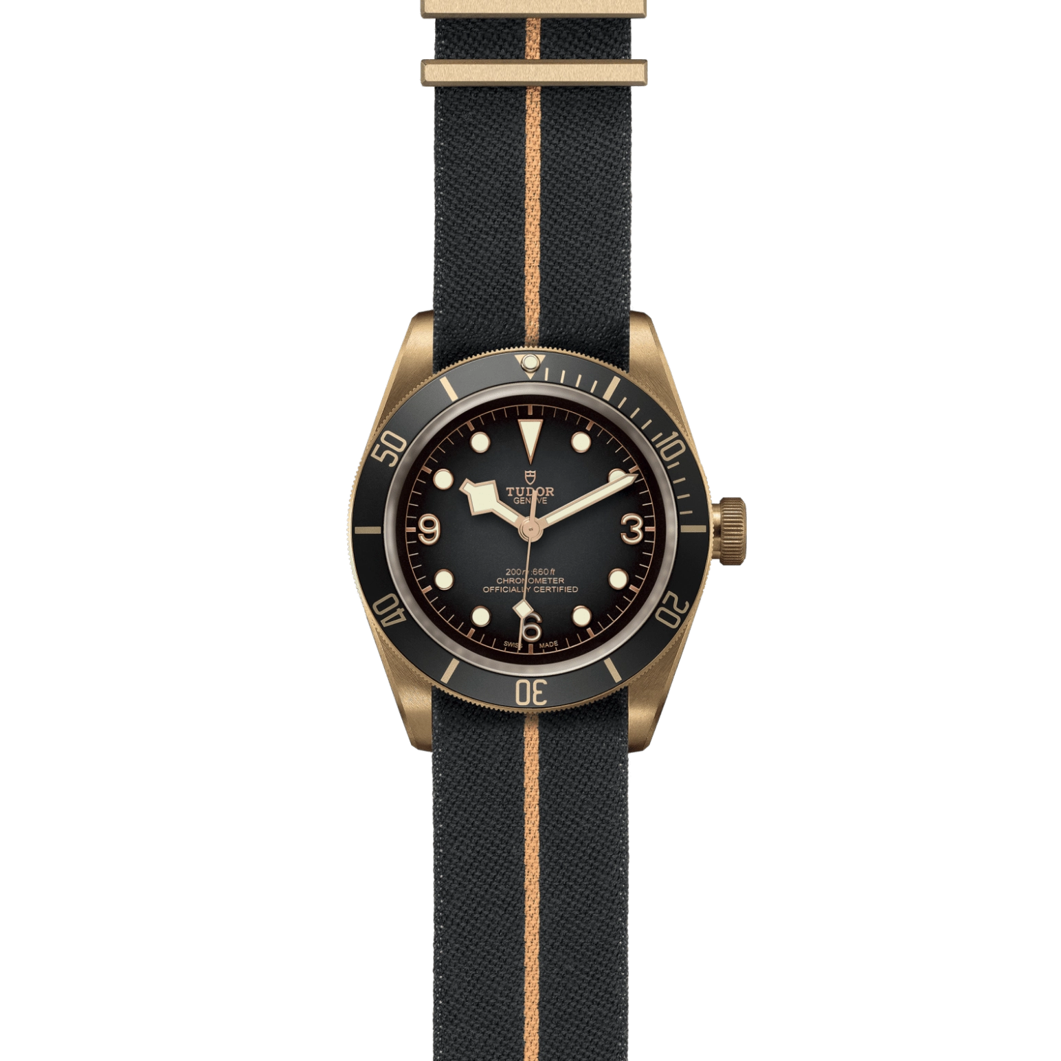 TUDOR碧湾青铜型Black Bay Bronze磨砂青铜表壳，青铜色PVD钢底盖，直径43毫米 - M79250BA-0002 at Cortina Watch Singapore
