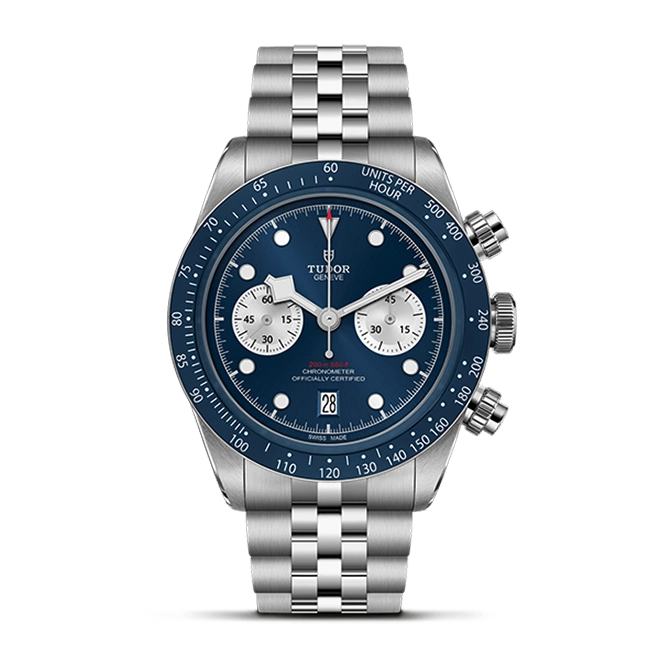 TUDOR碧湾计时型Black Bay Chrono磨光及磨砂不锈钢表壳，直径41毫米 - M79360B-0002 at Cortina Watch Singapore
