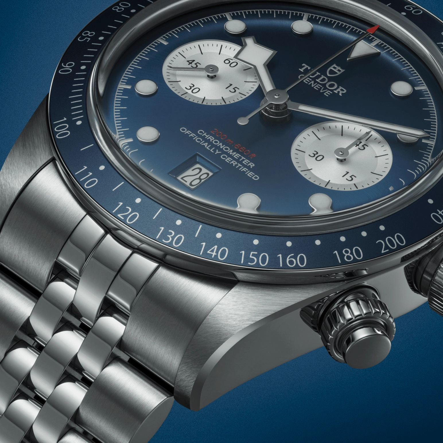 TUDOR碧湾计时型Black Bay Chrono磨光及磨砂不锈钢表壳，直径41毫米 - M79360B-0002 at Cortina Watch Singapore