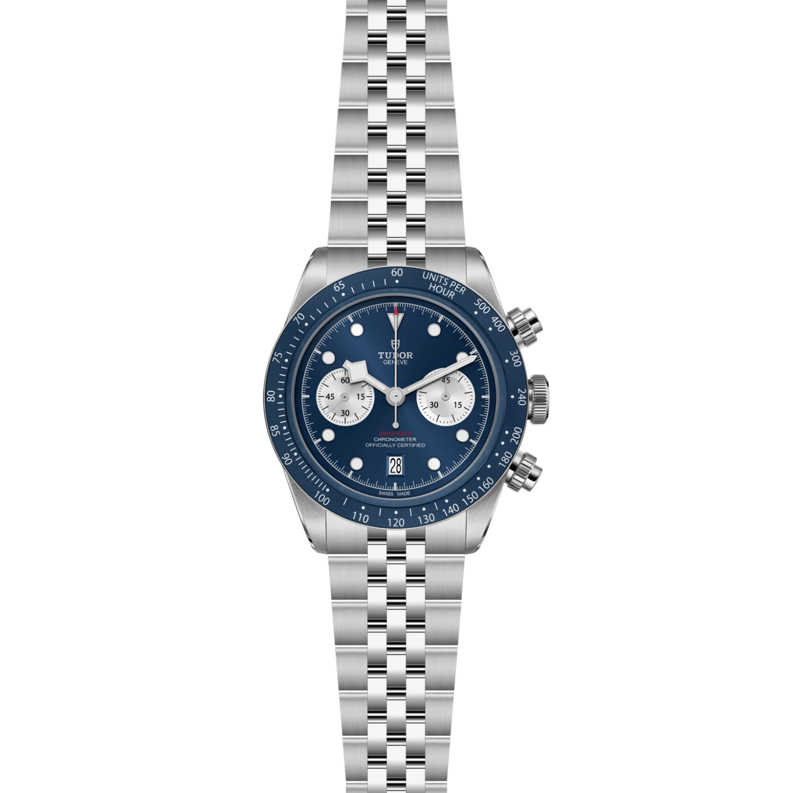 TUDOR碧湾计时型Black Bay Chrono磨光及磨砂不锈钢表壳，直径41毫米 - M79360B-0002 at Cortina Watch Singapore