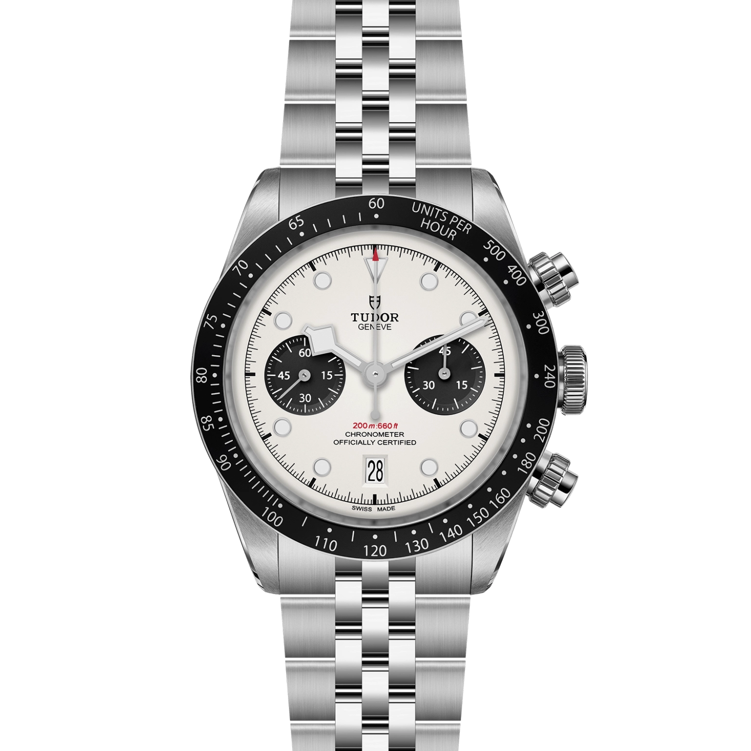 TUDOR碧湾计时型Black Bay Chrono磨光及磨砂不锈钢表壳，直径41毫米 - M79360N-0014 at Cortina Watch Singapore