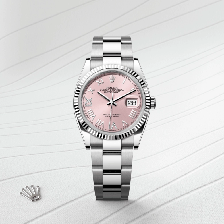 Rolex Datejust in White Rolesor - combination of Oystersteel and white gold, M126234-0066 - Cortina Watch Singapore
