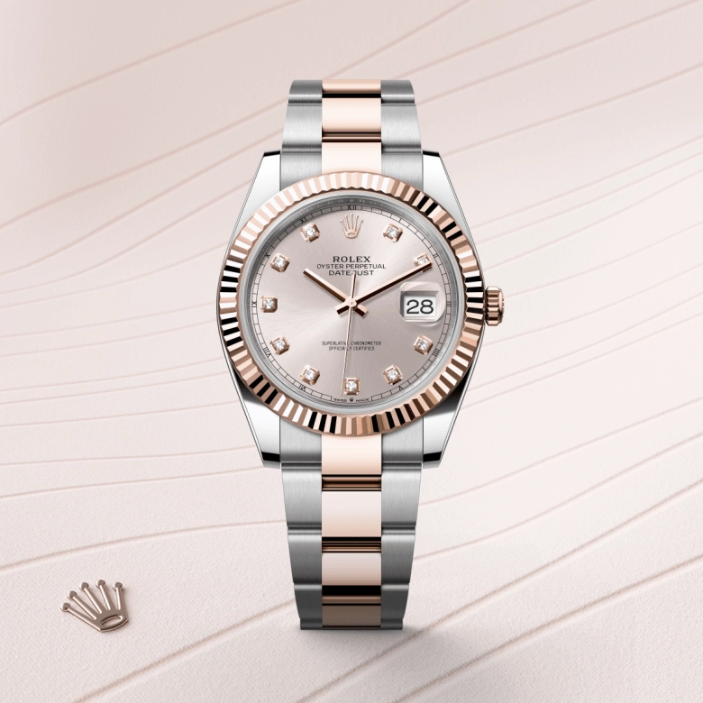 Rolex Datejust in Everose Rolesor - combination of Oystersteel and Everose gold, M126331-0007 - Cortina Watch Singapore