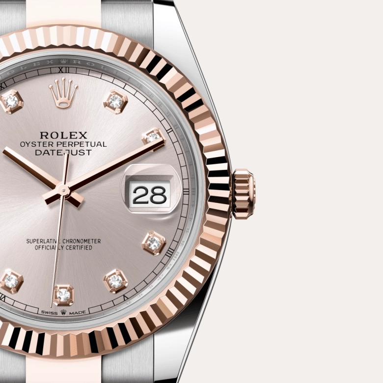Rolex Datejust in Everose Rolesor - combination of Oystersteel and Everose gold, M126331-0007 - Cortina Watch Singapore