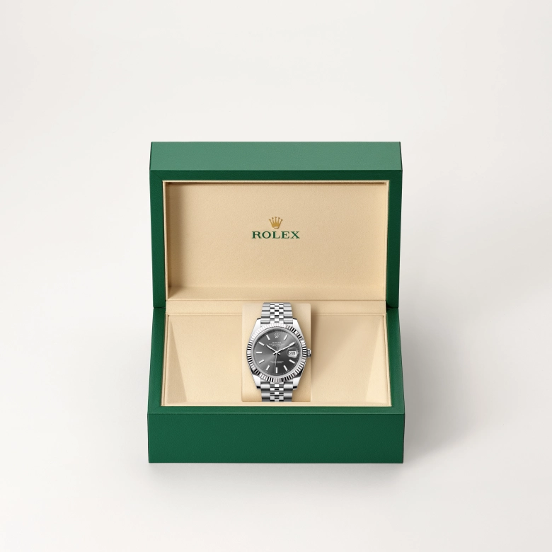 Rolex Datejust in White Rolesor - combination of Oystersteel and white gold, M126334-0014 - Cortina Watch Singapore