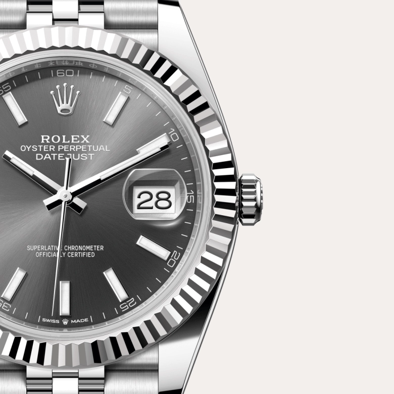 Rolex Datejust in White Rolesor - combination of Oystersteel and white gold, M126334-0014 - Cortina Watch Singapore