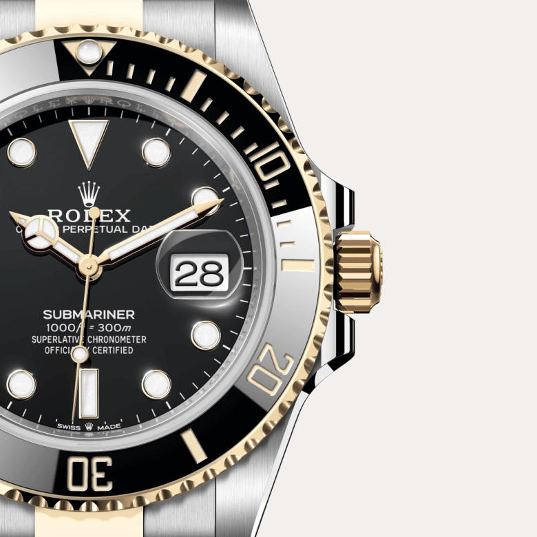 Rolex Submariner in Yellow Rolesor - combination of Oystersteel and yellow gold, M126613LN-0002 - Cortina Watch Singapore