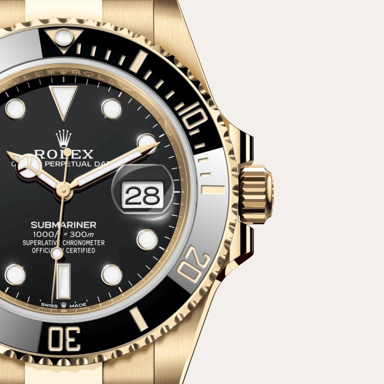 Rolex Submariner in 18 ct yellow gold, M126618LN-0002 - Cortina Watch Singapore