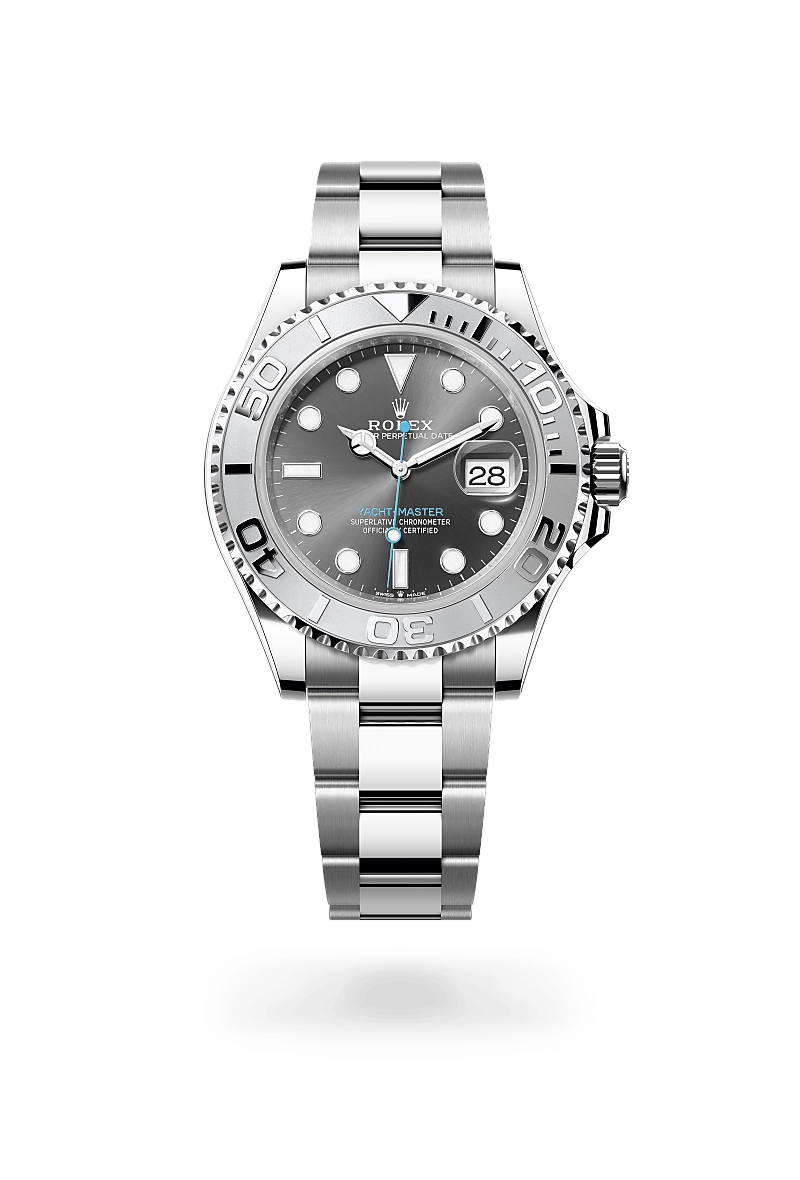 Rolex Yacht-Master in Rolesium - combination of Oystersteel and platinum, M126622-0001 - Cortina Watch Singapore