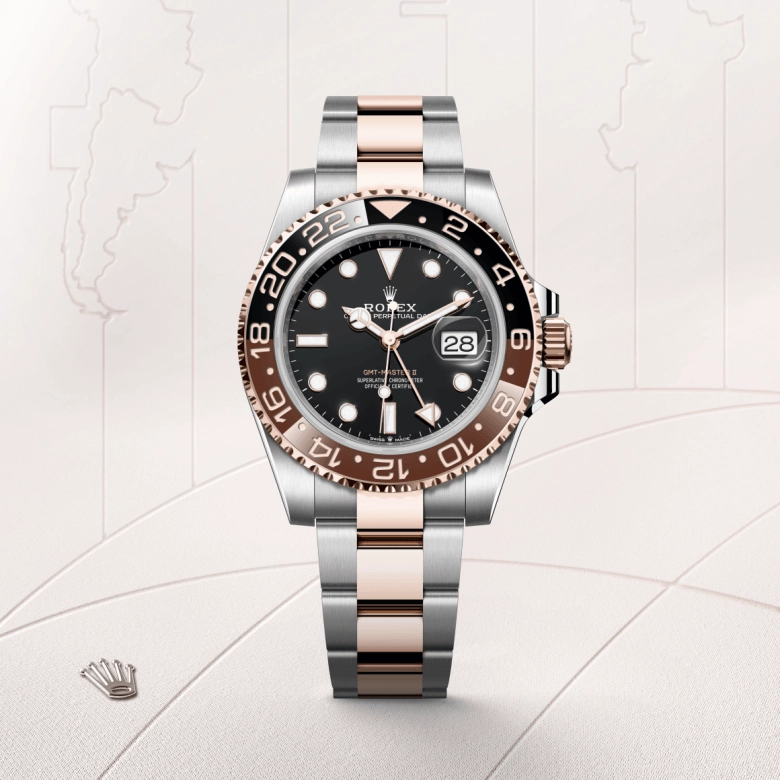 Rolex GMT-Master II in Everose Rolesor - combination of Oystersteel and Everose gold, M126711CHNR-0002 - Cortina Watch Singapore