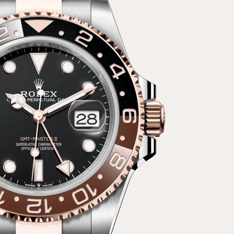 Rolex GMT-Master II in Everose Rolesor - combination of Oystersteel and Everose gold, M126711CHNR-0002 - Cortina Watch Singapore