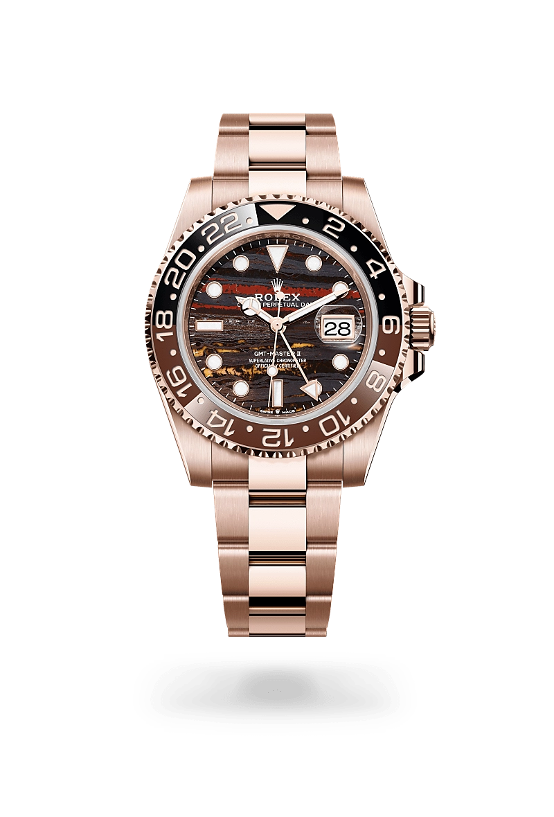 Rolex GMT-Master II in 18 ct Everose gold, M126715CHNR-0002 - Cortina Watch Singapore