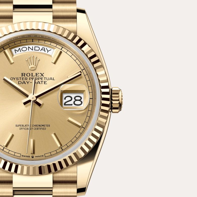 Rolex Day-Date in 18 ct yellow gold, M128238-0045 - Cortina Watch Singapore