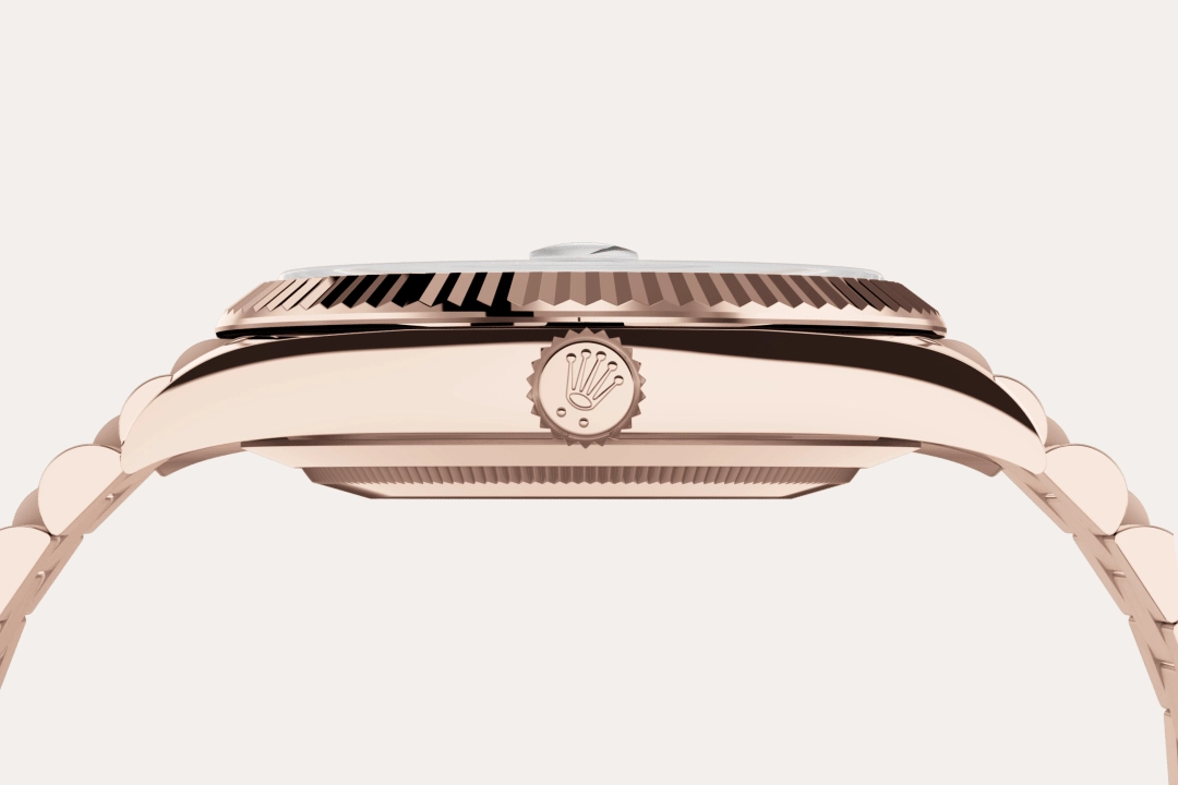 Rolex Day-Date in 18 ct Everose gold, M228235-0055 - Cortina Watch Singapore