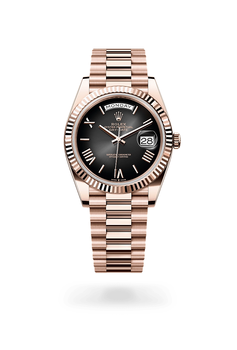 Rolex Day-Date in 18 ct Everose gold, M228235-0055 - Cortina Watch Singapore