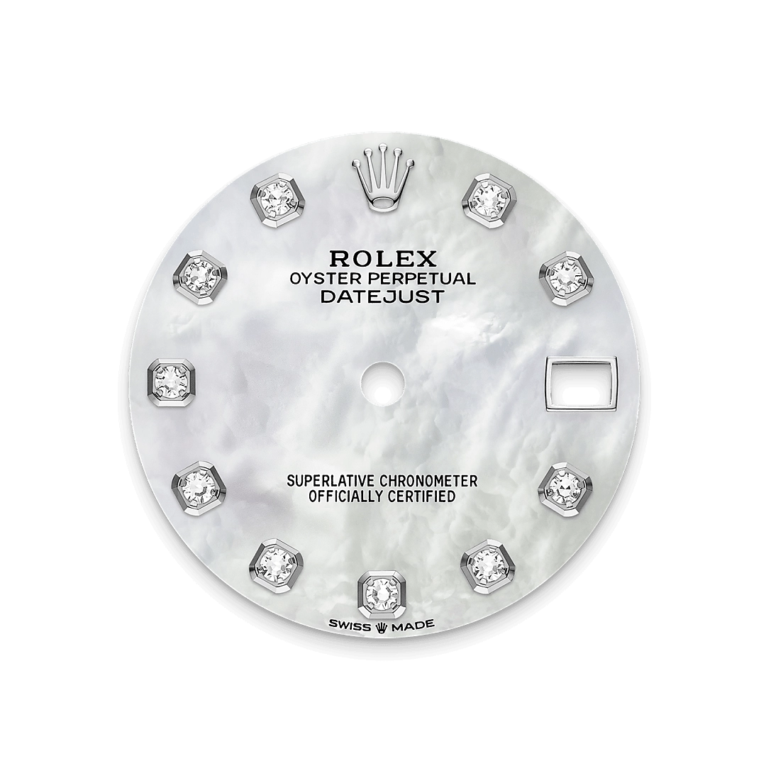 Rolex Datejust in White Rolesor - combination of Oystersteel and white gold, M278384RBR-0008 - Cortina Watch Singapore