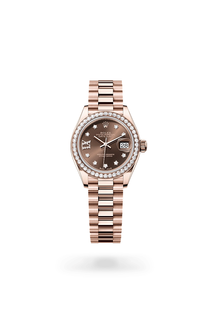 Rolex Lady-Datejust in 18 ct Everose gold, M279135RBR-0001 - Cortina Watch Singapore