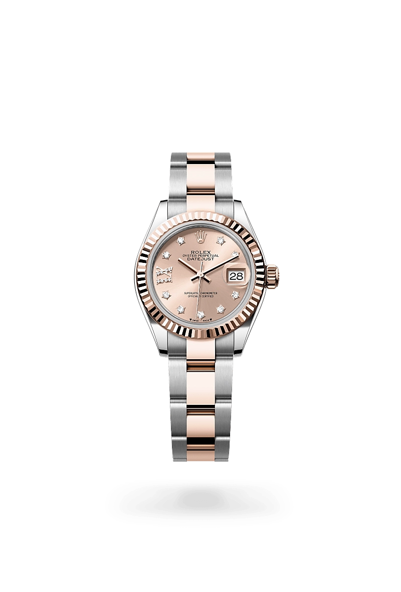 Rolex Lady-Datejust in Everose Rolesor - combination of Oystersteel and Everose gold, M279171-0028 - Cortina Watch Singapore