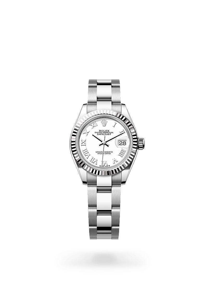 Rolex Lady-Datejust in White Rolesor - combination of Oystersteel and white gold, M279174-0020 - Cortina Watch Singapore