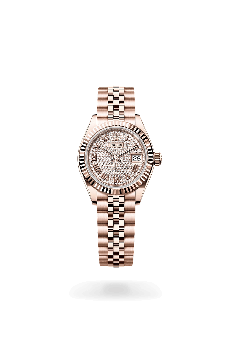 Rolex Lady-Datejust in 18 ct Everose gold, M279175-0024 - Cortina Watch Singapore