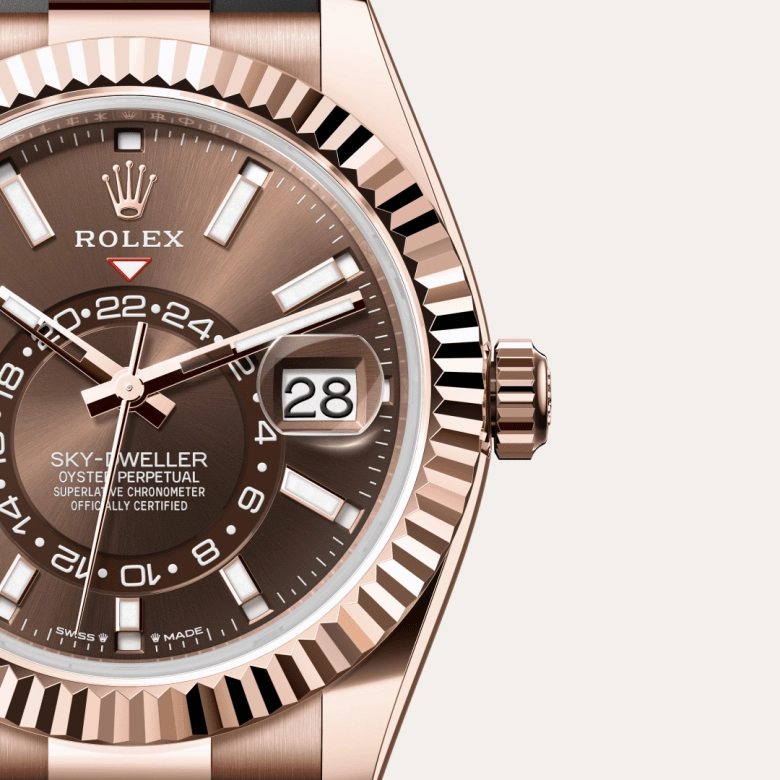 Rolex Sky-Dweller in 18 ct Everose gold, M336235-0002 - Cortina Watch Singapore